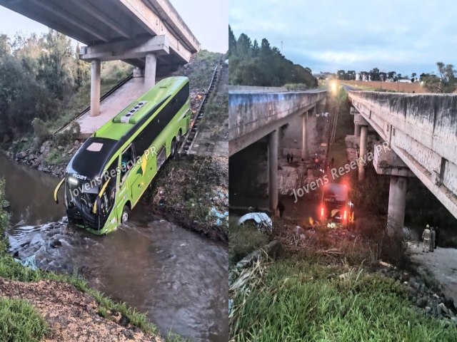 QUATRO PASSAGEIROS FICAM FERIDOS EM ACIDENTE ENVOLVENDO NIBUS NA BR-376