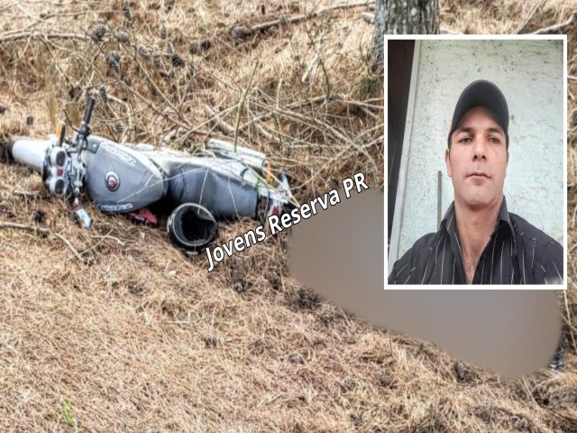 IDENTIFICADO MOTOCICLISTA QUE MORREU EM ACIDENTE NA PR-239, ENTRE RESERVA E CNDIDO DE ABREU