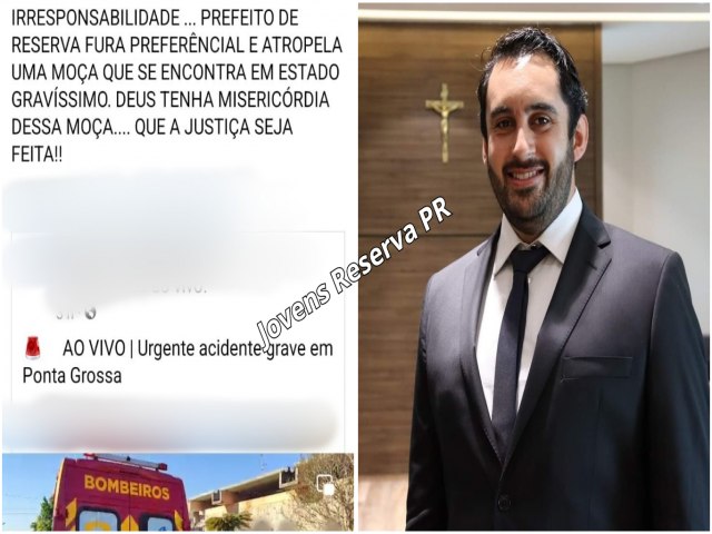 PREFEITO LUCAS MACHADO DESMENTE FAKE NEWS SOBRE ACIDENTE 