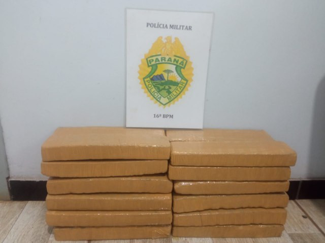 POLCIA MILITAR DE SANTA MARIA DO OESTE APREENDE MAIS DE 38 KG DE MACONHA