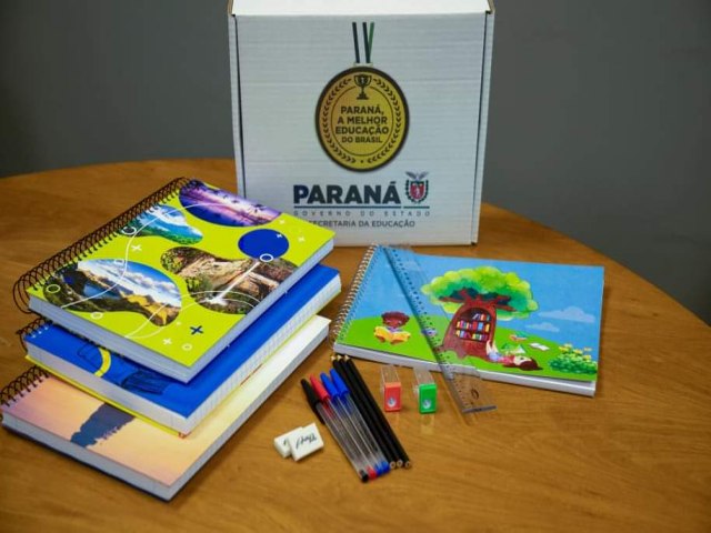 PELA PRIMEIRA VEZ, GOVERNO DO PARAN ENTREGAR KITS ESCOLARES PARA TODOS ALUNOS DA REDE ESTADUAL