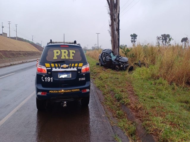 GRAVE ACIDENTE RESULTA NA MORTE DE UMA POLICIAL E SEU ESPOSO NA RODOVIA BR-369, EM CORNLIO PROCPIO 