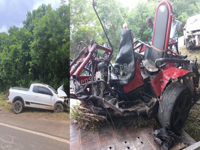 GRAVE ACIDENTE NA PR-16O ENTRE TELMACO BORBA E IMBA RESULTA EM UMA VTIMA FATAL