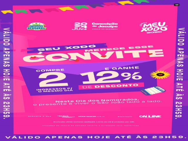 Lounge Meu Xod� lan�a promo��o especial de Dia dos Namorados para o Arrai� do Berimbau
