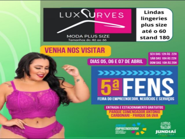 Lux Curves Moda Plus Size apresenta novidades na 5 FENS em Jundia (SP)