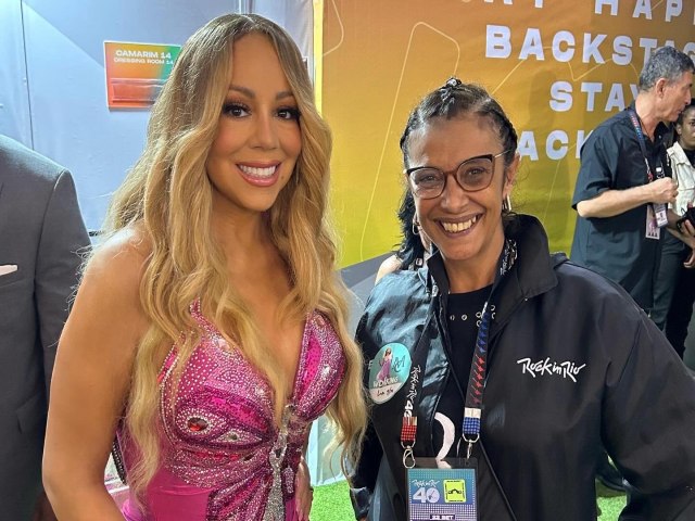 A Designer Erika Facuri trabalhou com a equipe de staff da cantora Mariah Carey no Rock in Rio