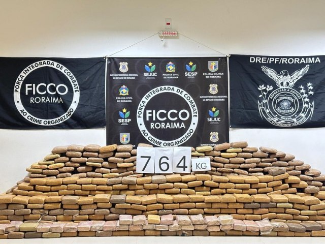 AO PF: FICCO apreendeu cerca de 764 kg de drogas em Roraima