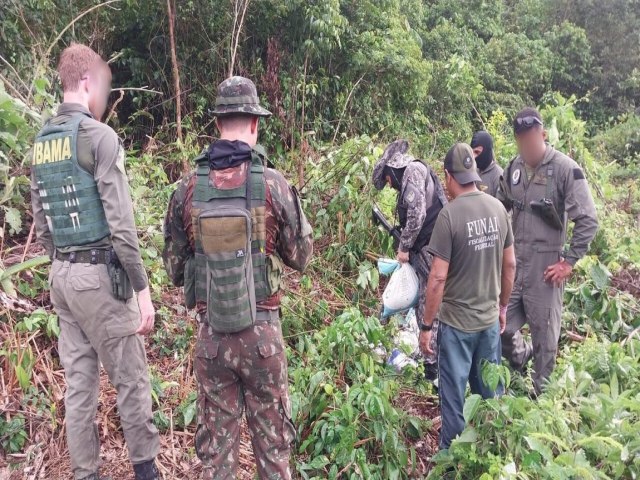 Combate ao garimpo na terra Yanomami completa 3 meses com destruio de pista e apreenso de 3 toneladas de cassiterita