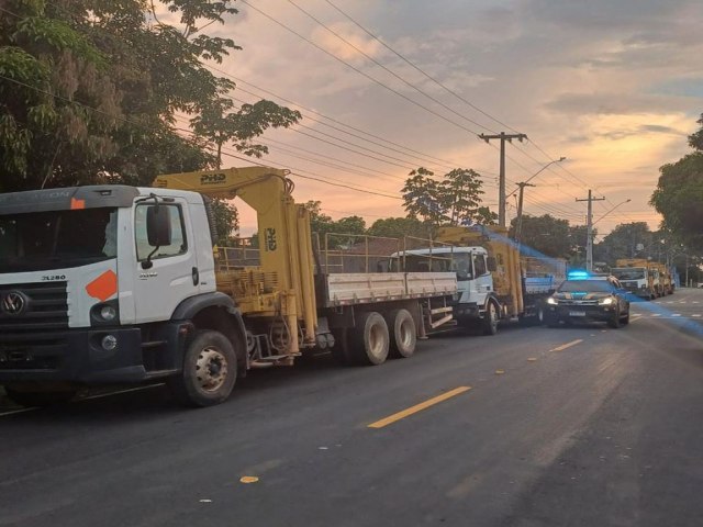 Cinco caminhes so apreendidos emRoraima