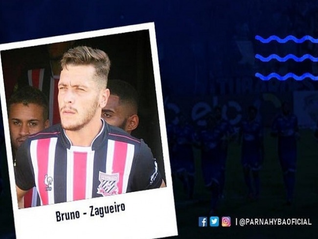 Com experiência internacional, zagueiro Bruno é anunciado como reforço do Parnahyba