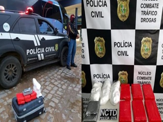 Polícia Civil do Ceará prende picoense por tráfico interestadual de drogas no Crato