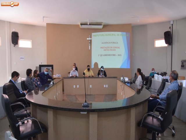 Prefeitura de Picos realiza audiência pública para prestação de contas do 1º quadrimestre de 2021
