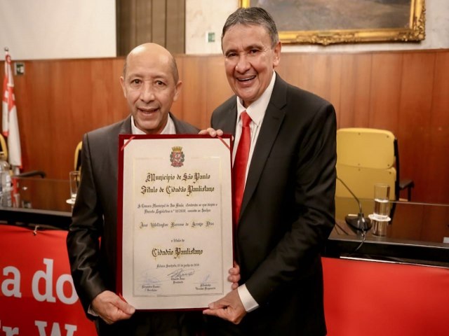 Wellington Dias é homenageado com o título de cidadão paulistano