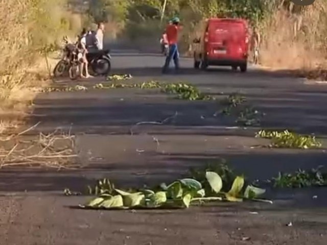 Cabo de alta tensão rompe e cai sobre rodovia que interliga Sussuapara-PI e São José-PI