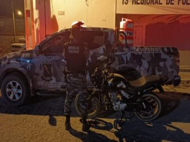 Motocicleta furtada em Picos é recuperada em Jaicós