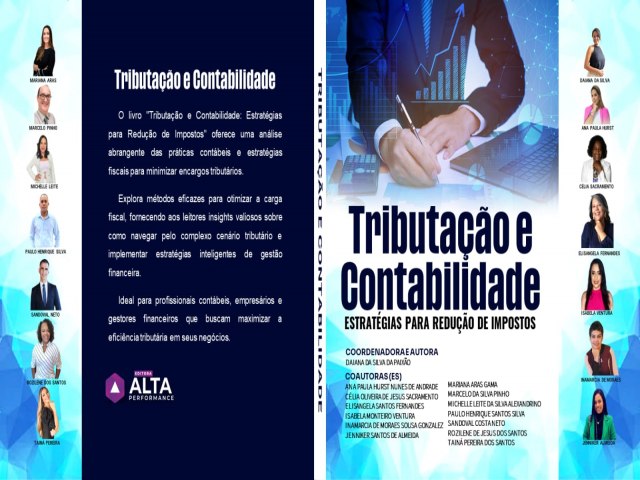 Livro lanado em Maio surge com temtica de reduo de impostos com dicas e estratgias na tributao e contabilidade.