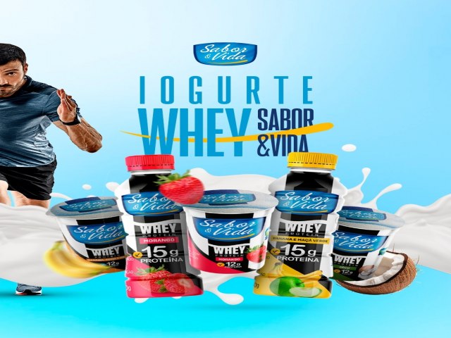 Nova linha de iogurtes da Sabor & Vida tem adio de whey e reduo de acar