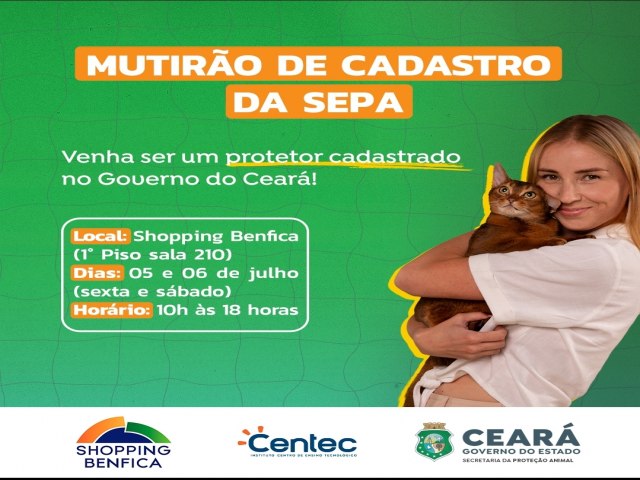 Mutiro de cadastro da Sepa para protetores