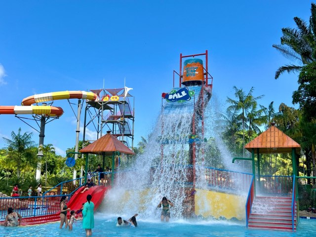 Parque aqutico valoriza a cultura maranhense com atraes inspiradas em grias e expresses regionais