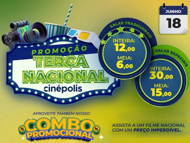 Cinpolis do Marlia Shopping traz ingressos a partir de R$ 6,00 na Tera Nacional 