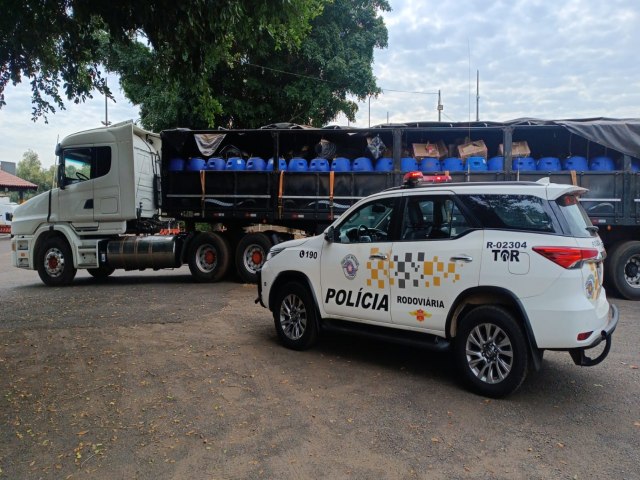 Policia Rodoviria apreende celulares do paraguai e meio a carga de azeitonas