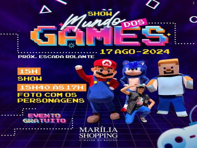 Marlia Shopping recebe apresentao indita que mergulha no universo dos games