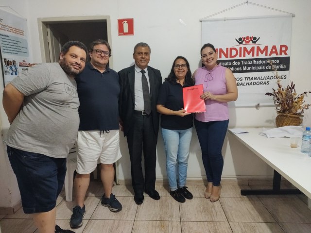 Nayara Mazini se rene com diretoria do SINDIMMAR e discute demandas