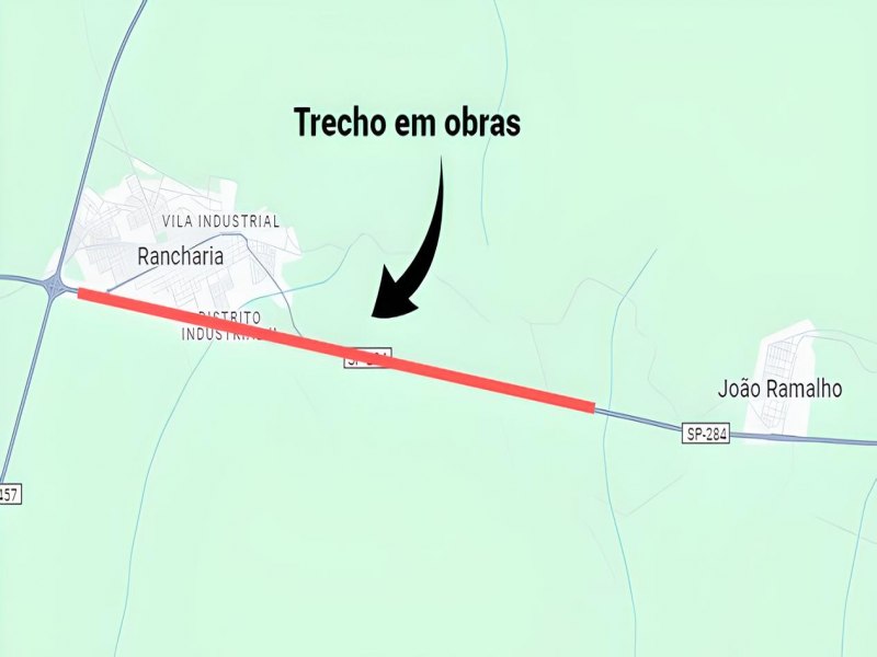 Concessionria Eixo SP realizar o sistema Pare e Siga para melhorias no pavimento