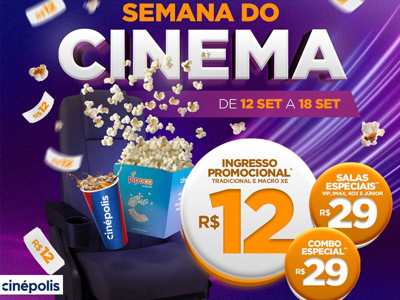 Cinpolis do Marlia Shopping ter ingressos a R$ 12,00 na Semana do Cinema 