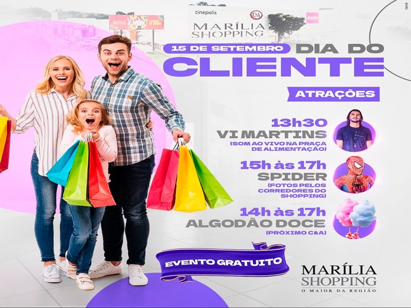 Marlia Shopping celebra Dia do Cliente com aes especiais