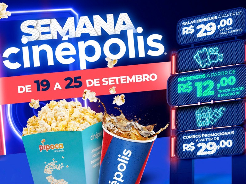 Cinpolis do Marlia Shopping promove uma semana com ingressos a preos promocionais 