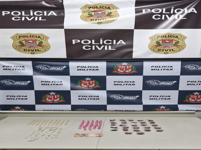 Policia Militar em operao conjunto com a Policia Civil faz apreenso de droga em Pompeia