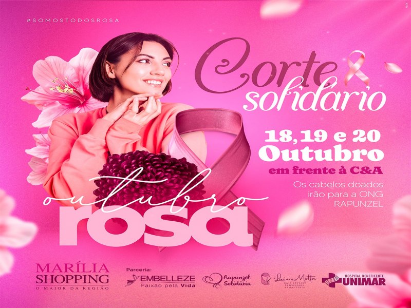 Marlia Shopping recebe campanha em prol do movimento Outubro Rosa