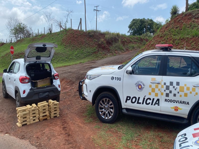 TOR prende indivduo transportando 80 tabletes de Maconha em Santa Cruz do Rio Pardo - SP