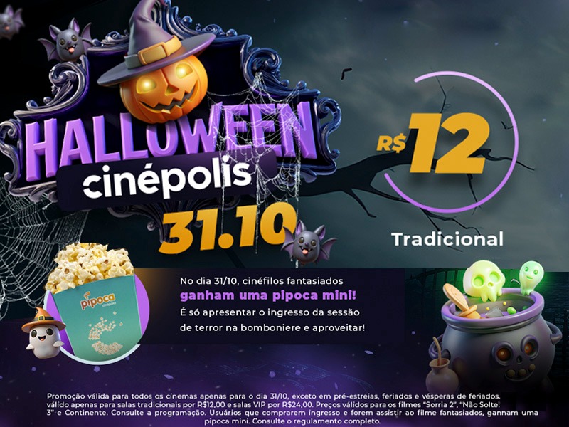 Cinpolis do Marlia Shopping traz ao especial de Halloween 