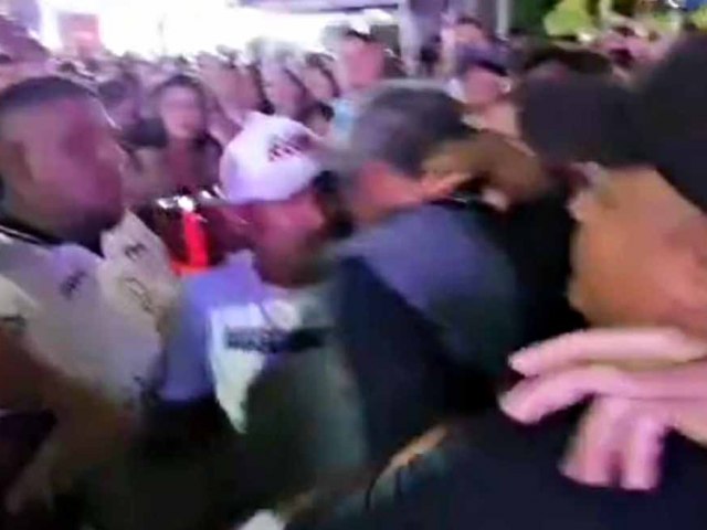 Homem embriagado tenta arrumar confuso antes de show de Naiara Azevedo e  retirado por seguranas