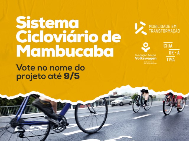 Aberta votao para o nome do novo sistema ciclovirio de Mambucaba