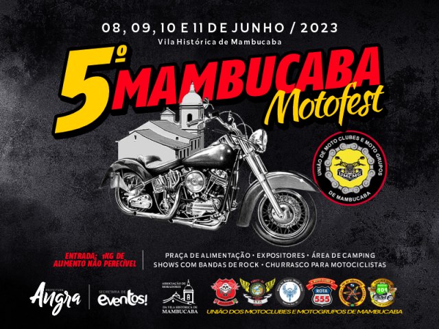 Feriado ter 5 Mambucaba Motofest, na Vila Histrica de Mambucaba