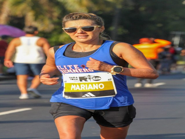 Solange Mariano  pdio na 21 Maratona do Rio