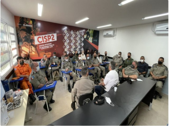 Gestores da Segurana Pblica de Alagoas discutem estratgias durante Mesa de Situao em Palmeira dos ndios