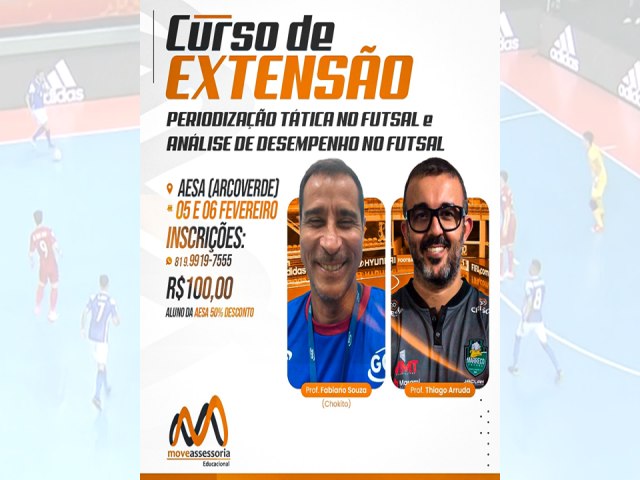 Futsal | Move Assessoria leva mais um curso de extenso para a cidade de Arcoverde