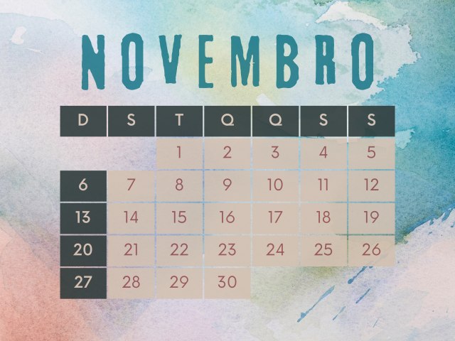 Hoje é Dia: veja datas e feriados de novembro de 2022