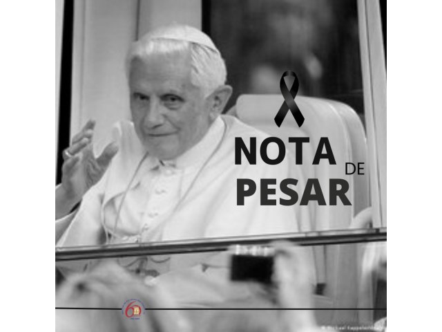 Bispo de Palmeira dos ndios emite nota de condolncias pelo falecimento do Papa Emrito Bento XVI