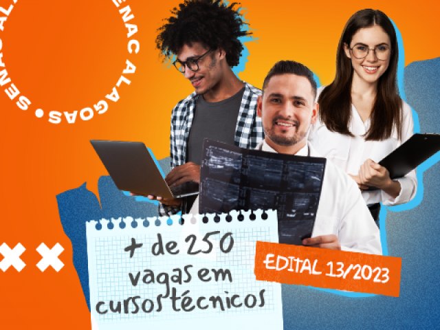 SENAC Alagoas abre mais de 250 vagas para cursos gratuitos