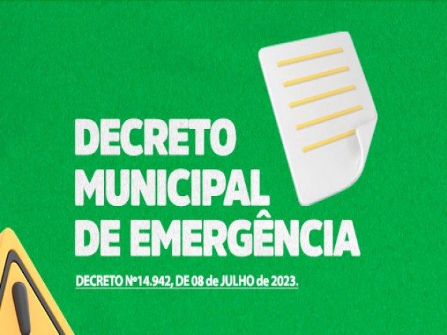 Decreto - Situao de Emergncia em So Miguel dos Campos-AL