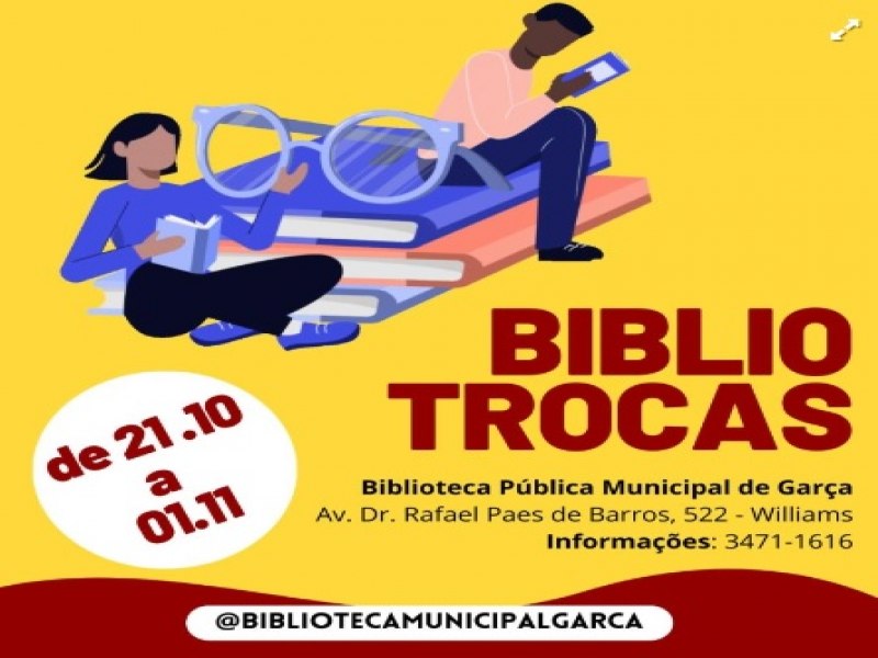 Biblioteca Pblica de Gara promove Bibliotrocas  partir de 21 de outubro