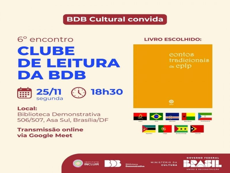 Biblioteca demonstrativa abre inscries para o 6 Encontro do Clube de Leitura