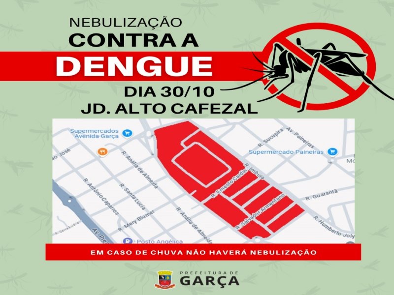 Nebulizao no Jardim Alto Cafezal ser dia 30 de outubro