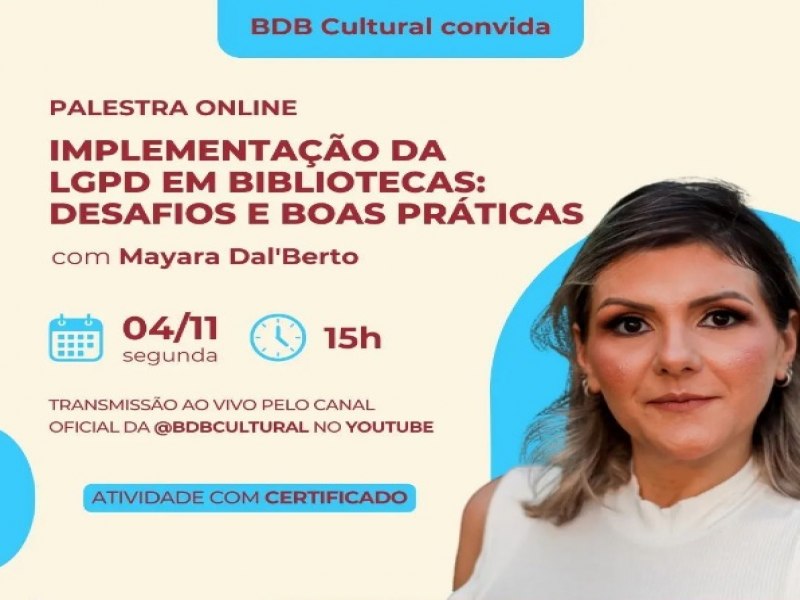 LGPD em Bibliotecas: desafios e boas prticas em palestra online gratuita