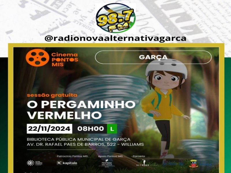 Programa Pontos MIS leva magia do cinema para a Biblioteca Municipal de Garca